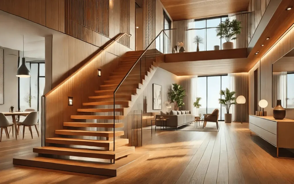 wooden staircase